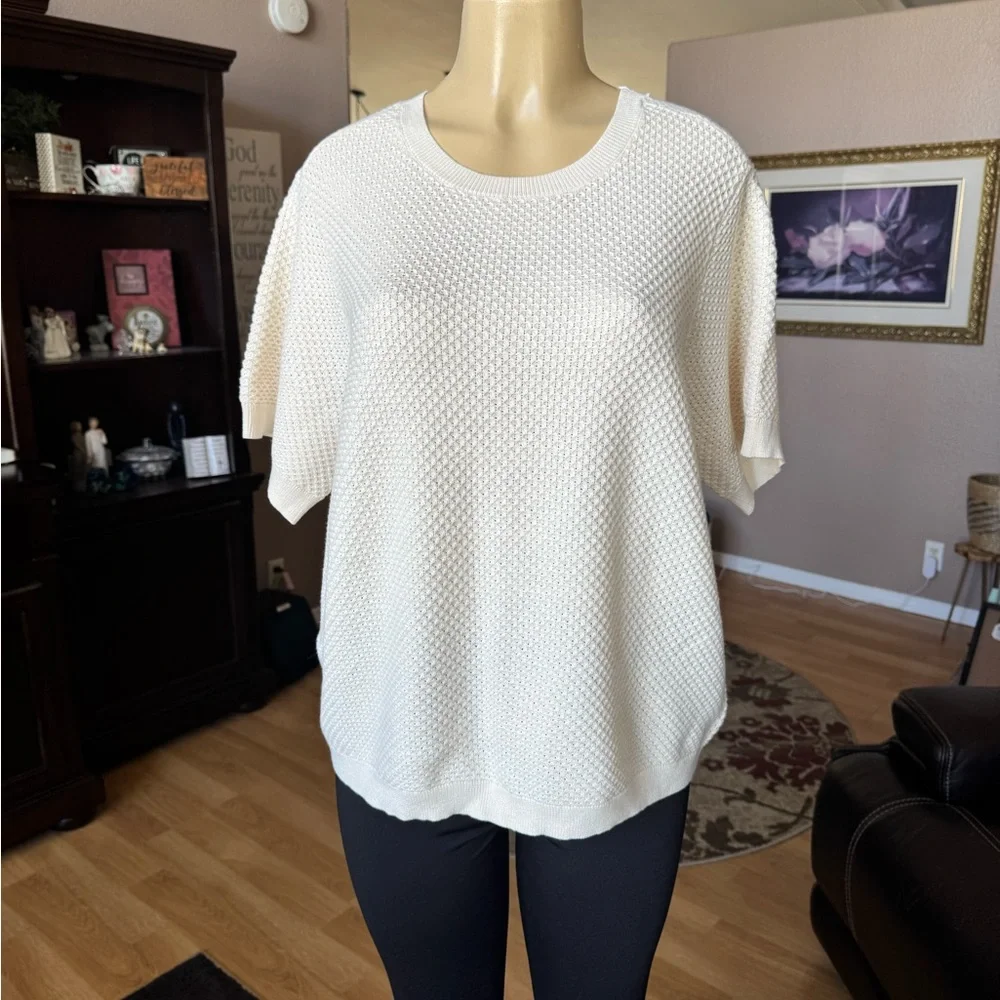 Women's Cream Sweater - Picture 5 of 10